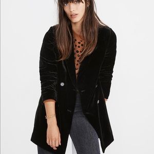 NWT Madewell Dorset Velvet Blazer